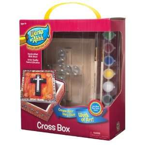 Works of Ahh Cross Jewelry Box Decorating Craft Kit Paint and decorate 