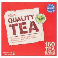 tesco 160 teabags 500g £ 2 47 £ 0 49 100g add to basket quantity