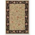Couristan 36 x 56 Area Rug Pink Rose Pattern in Ivory and Black