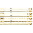   Gold Box Chain Necklaces (Size/Weight20Inch 0.8mm 2.4g box053 20