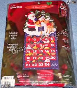 Bucilla HAPPY HOLIDAY Advent Calendar Felt Christmas Kit  