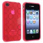 eForCity Pink TPU Silicone Gel Cover Case for iPhone 4 G 4th Gen