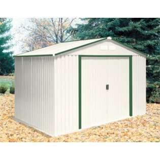   INC Solnok Green Trim 10 x 8 Metal Shed With Foundation 