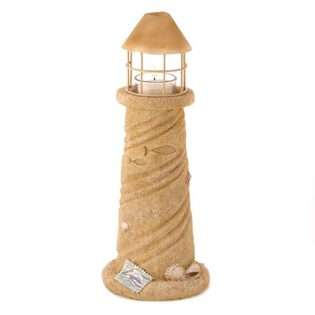 Pinks SANDCASTLE LIGHTHOUSE CANDLE LAMP 