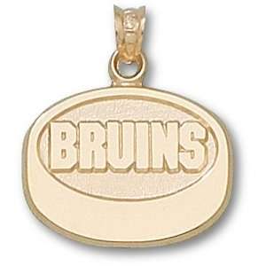 Boston Bruins NHL Bruins Puck Pendant (14kt)  Sports 