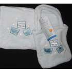   Beginnings Baby Blanket and Tote Gift Set Blue Transportation Theme