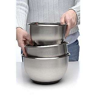 BergHOFF 8 pc stainless steel mixing bowl set  For the Home Cookware 
