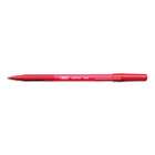 BIC Soft Feel Stick Ball Pen Red Barrel Red Ink Medi(Pack of 3)