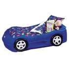 Baby Doll Bedding Racing Cars Toddler Bedding Set, Blue