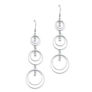   Silver Multi Circle Dangle Earrings West Coast Jewelry Jewelry