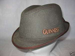 Guinness Fedora Cap Hat Headwear Ireland Beer Lg/X 50  