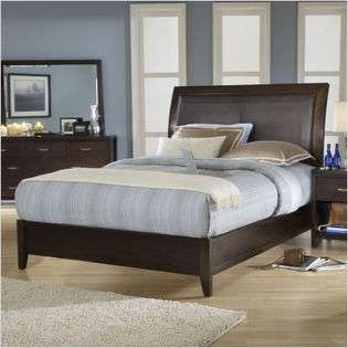 Modus Urban Loft Low Profile Sleigh Bed with Synthetic Leather 