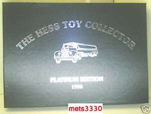 1996 HESS TOY COLLECTOR PLATINUM EDITION TRUCK BOOK  
