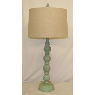  Luisito Blue Wooden Table Lamp 