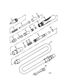 CHICAGO PNEUMATIC Engraver Engraving pen Parts  Model CP710 