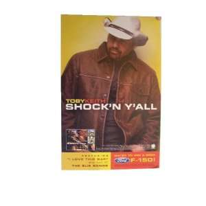 Toby Keith Poster Shockn Yall Head Shot