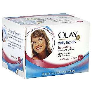   Facials Cleansing Cloths, Hydrating, Normal to Dry, 30 cloths  Olay