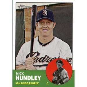 2012 Topps Heritage 267 Nick Hundley   San Diego Padres (ENCASED MLB 