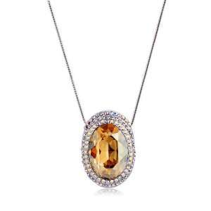  Athenas Eyes Pendant with Golden and Silver Swarovski Crystals (4569