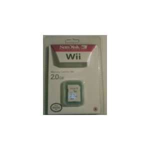  Sandisk 2 gb Official Nintendo Wii memory card in retail 