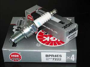 NGK BPR4ES 4 Pack Spark Plug Mower Kawasaki John Deere  