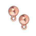 Beadaholique Copper Plated Lead Free Pewter Stud Earrings Dome Post 