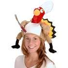   Lets Party By Beistle Company Plush Chef Turkey Hat / Multi colored