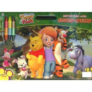   Press My Friends Tigger and Pooh Artist Pad with Crayons and Stickers