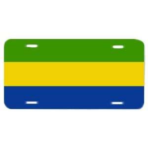  Gabon Gabonese Flag Vanity Auto License Plate Automotive