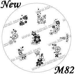 Konad Stamping Nail Nails Design Art Image Plate M82  