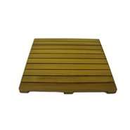 Cedar Delite 18 X 18 Square Western Red Cedar Garden Deck Tile with 