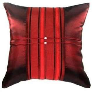 Artiwa Red 16x16 Sofa Decorative Silk Throw Pillow Cover  Middle 