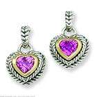   Diamonds 14k White Gold Pink Sapphire & Diamond Earrings (0.73 ctw