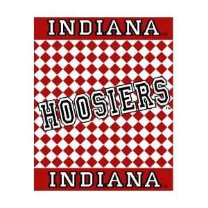  Signature Designs   Afghans Indiana Hoosiers Acrylic 