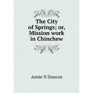  The City of Springs; or, Mission work in Chinchew Annie N 