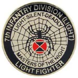  U.S. Army 7th Light Infantry Division Pin 1 Arts, Crafts 