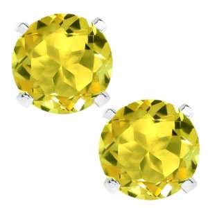    2.00 Ct Mystic Canary Topaz Sterling Silver Earrings Jewelry