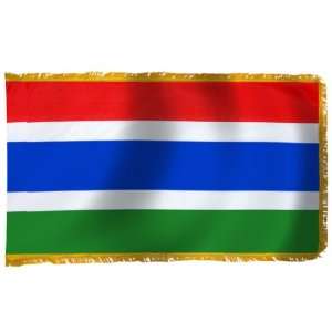  Gambia Flag 3X5 Foot Nylon PH and FR Patio, Lawn & Garden