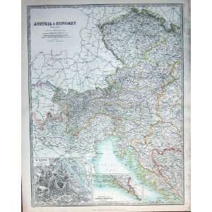 Austria Hungary 1914 Geography Maps Vienna Herzegovina  