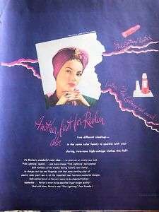 1944 Revlon Nail Polish Pink Lightning Lipstick Ad  