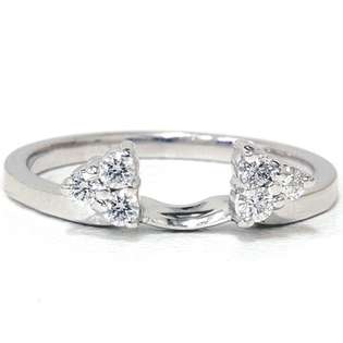 Pompeii3 Inc. .25CT Diamond Ring Guard Enhancer Wedding Ring 14K 
