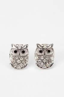 UrbanOutfitters  Pave Owl Post Earring