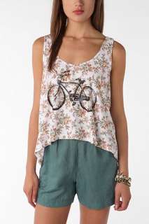 UrbanOutfitters  BIRD Floral Bicycle Tank Top