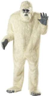 Adult Abominable Snowman Ful Suit Costume White Gorilla  
