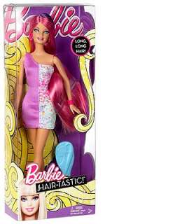 Barbie Hairtastic Salon Barbie Doll   Pink with Purple Hair   Mattel 