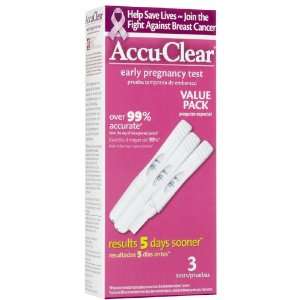  Accu Clear Pregnancy Test 3 count