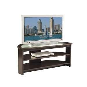  52 Half Moon TV Stand with Glass By Officestar