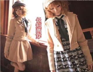 Fashion Korean Women Dual Worn Jacket Coat 0690  