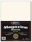 Case 1000 BCW Brand 8 1/2 Magazine Backing Backer Boards