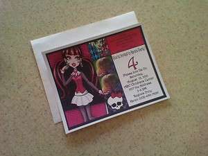 Monster High Invitations (10)  